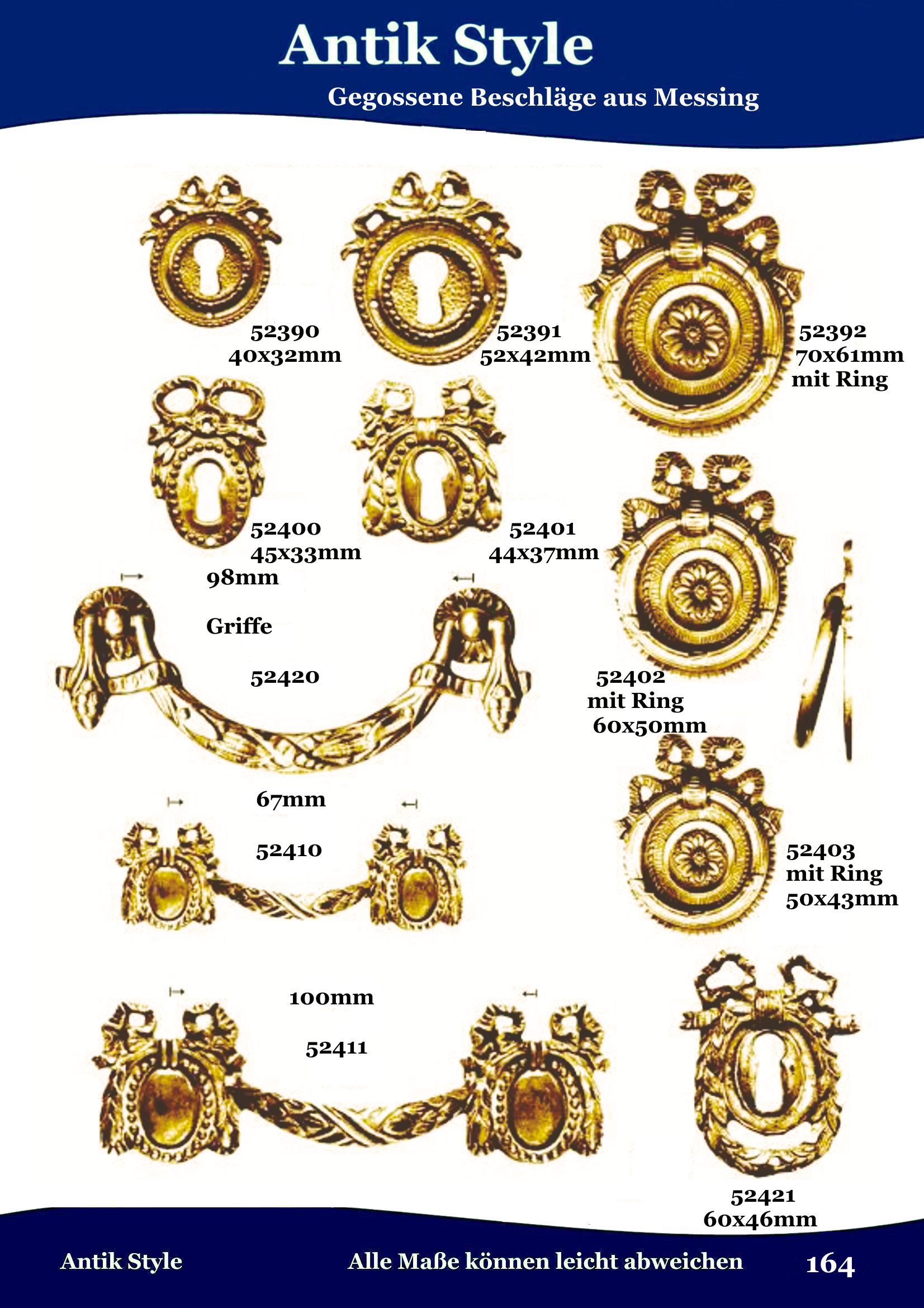 Gegossene Beschläge für Möbel Seite 201 Biedermeier und